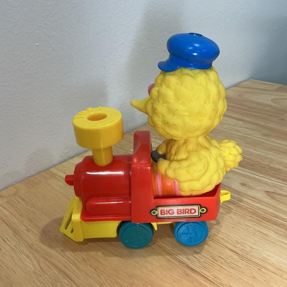 Vintage 1989 Illco Sesame Street Toy Train Big Bird, Bert and Cookie Monster - Picture 3 of 11